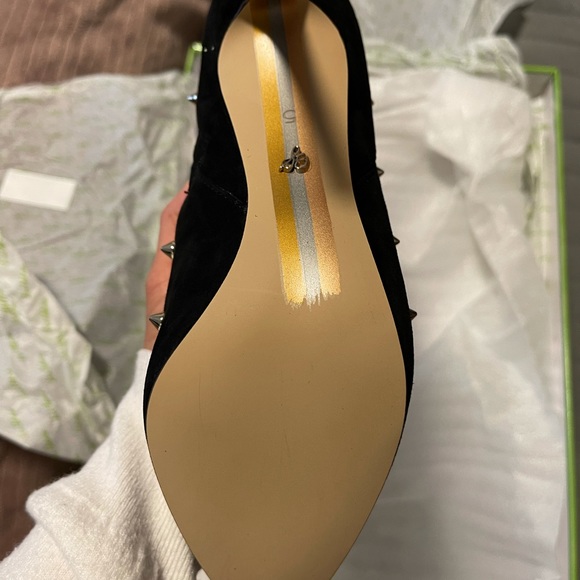 Sam Edelm Waylyn Studded Black Sue boots. - Picture 2 of 4